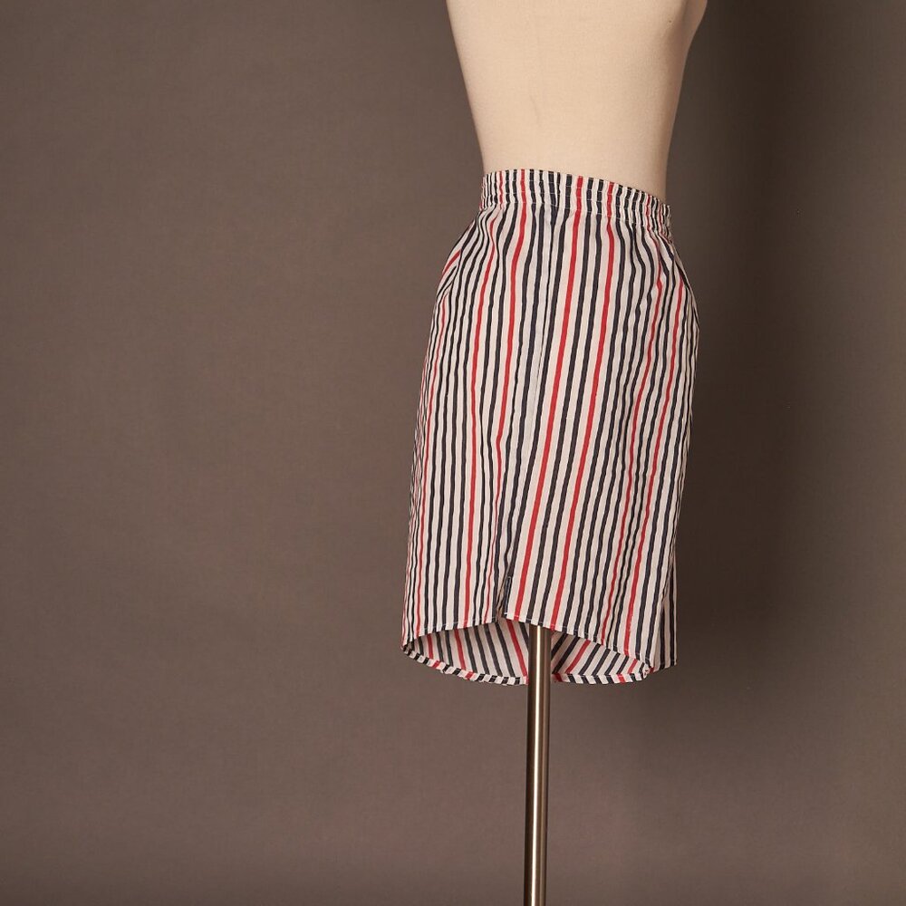 1980s Hugo Valentino Striped Boxer Shorts
